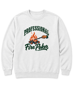 Professional Fire Poker Sweatshirt - White
