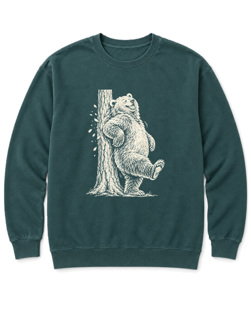 Back Scratch Bear Sweatshirt - Blue Spruce