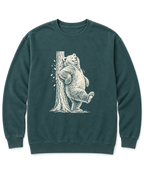 Back Scratch Bear Sweatshirt - Blue Spruce