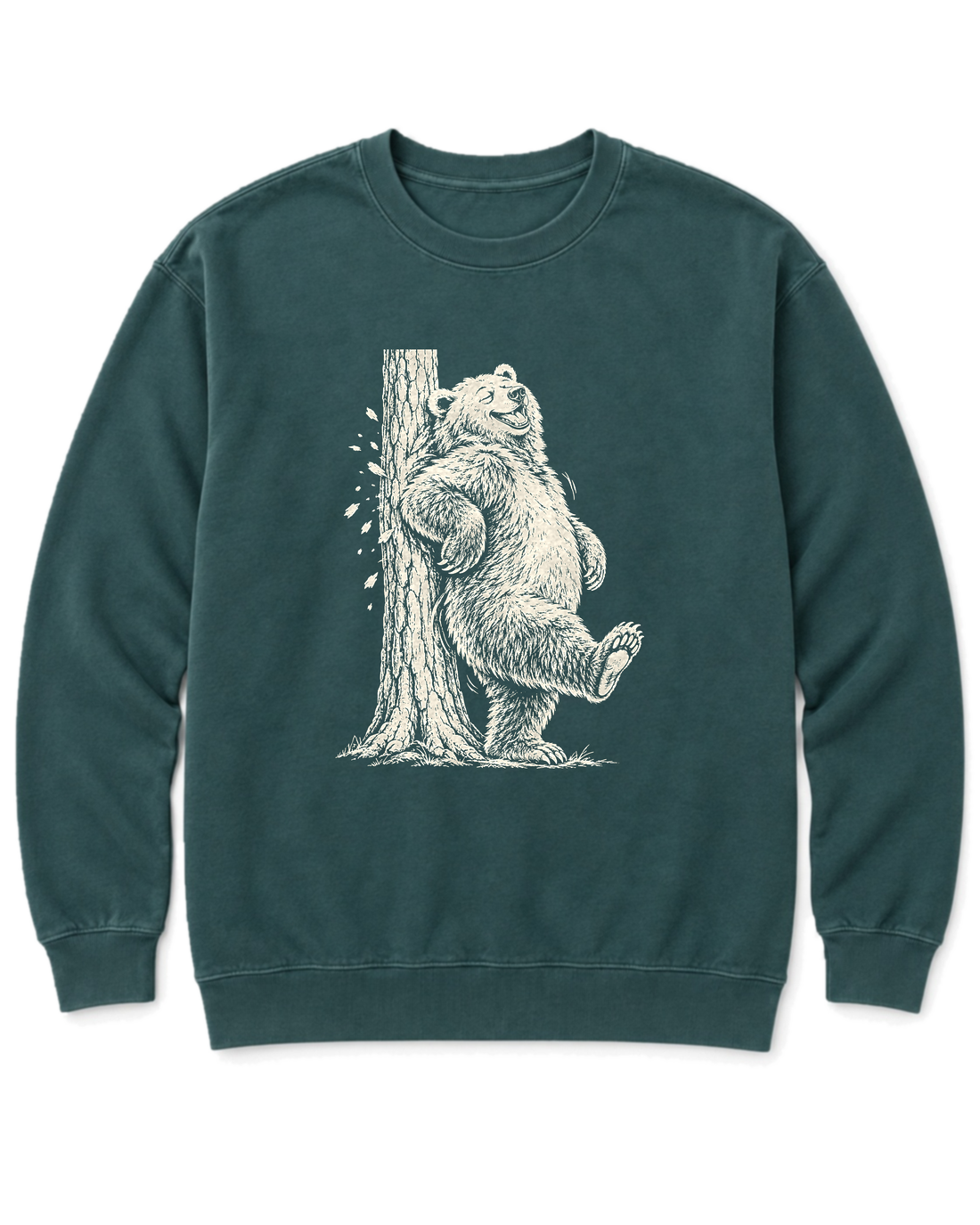 Back Scratch Bear Sweatshirt - Blue Spruce
