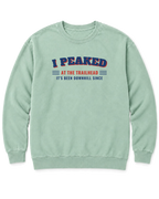 I Peaked at the Trailhead Sweatshirt - Chalky Mint