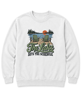 The Lake Sets the Schedule Sweatshirt