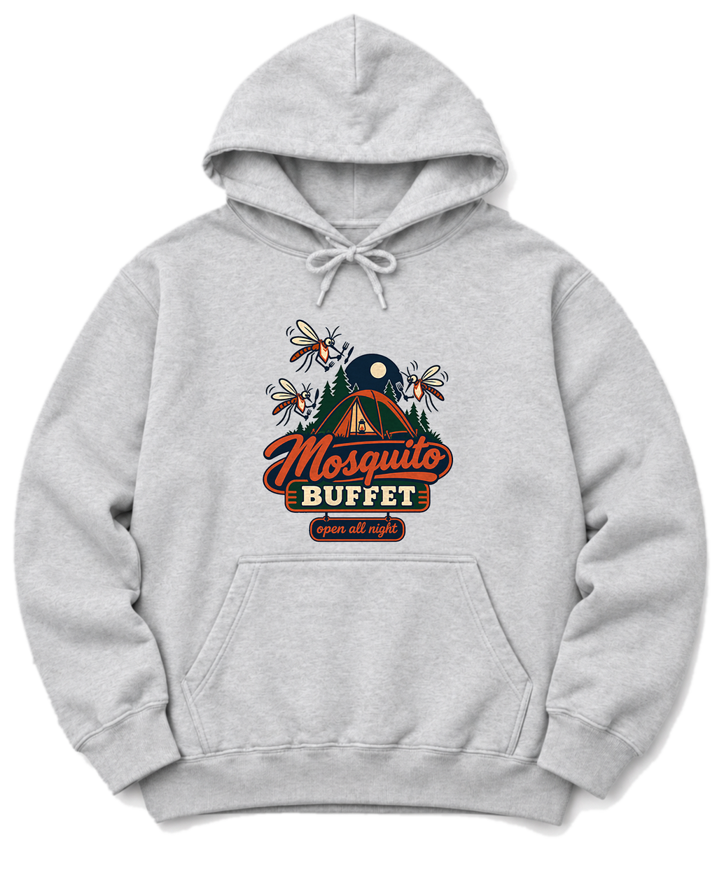 Mosquito Buffet Hoodie - Ash