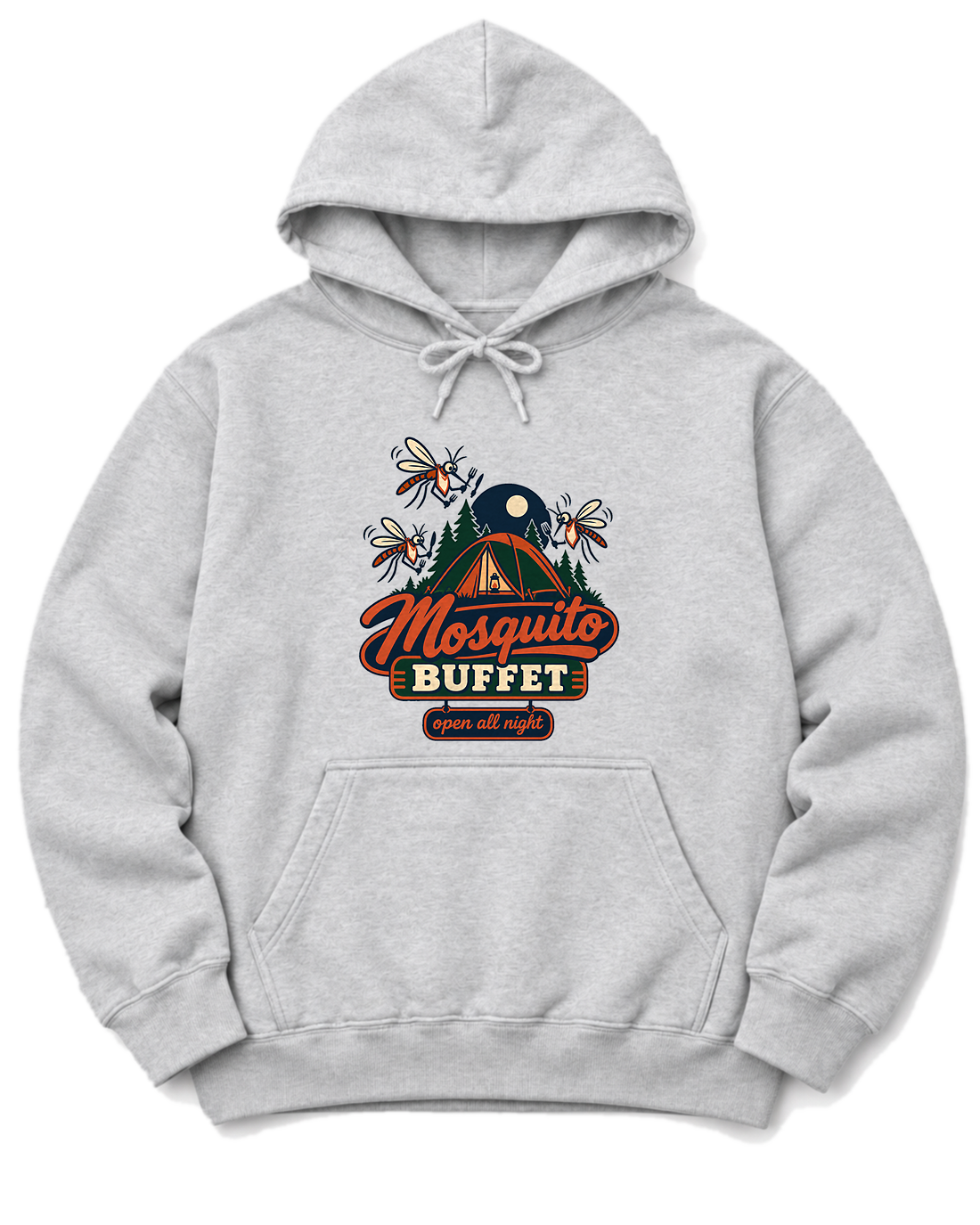 Mosquito Buffet Hoodie - Ash