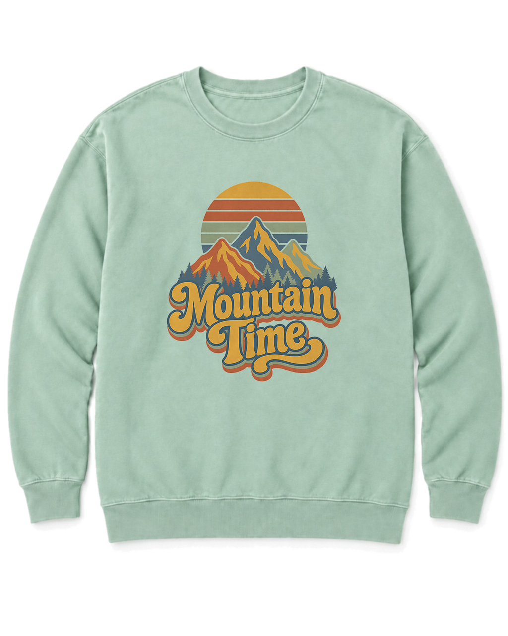 Mountain Time Sweatshirt - Chalky Mint