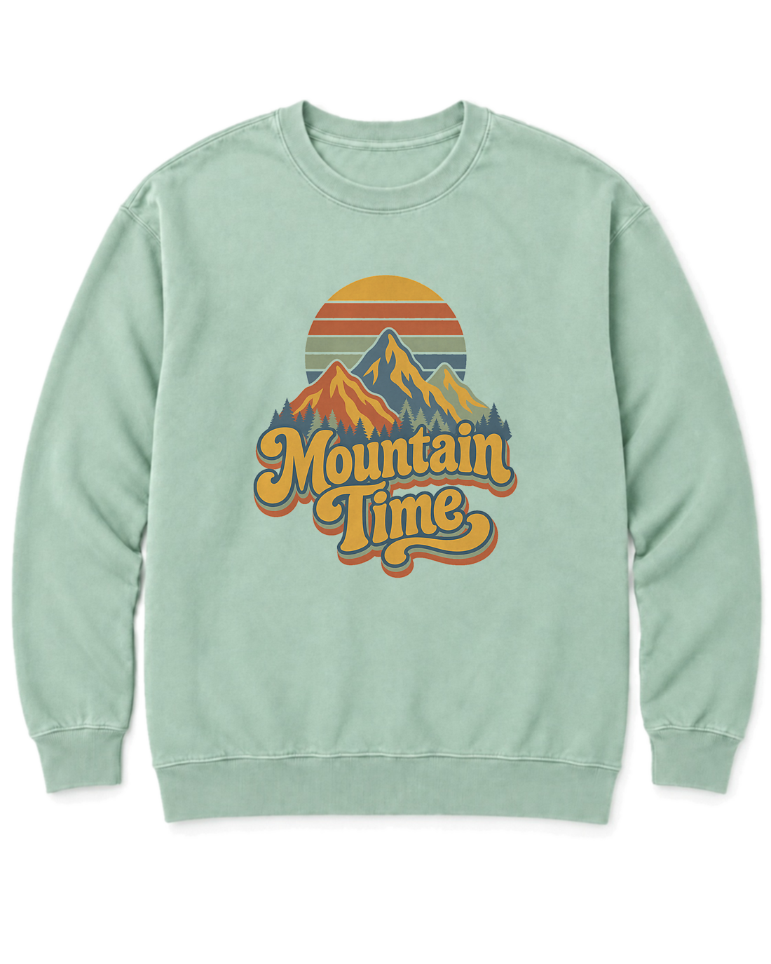 Mountain Time Sweatshirt - Chalky Mint