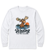 Wading for the Weekend Long Sleeve Shirt - White
