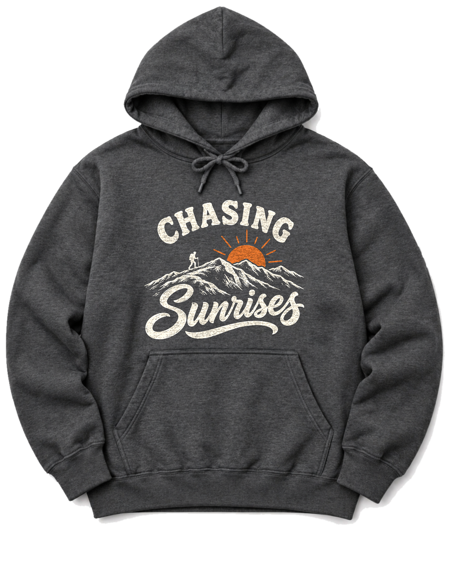 Chasing Sunrises Hoodie - Dark Heather