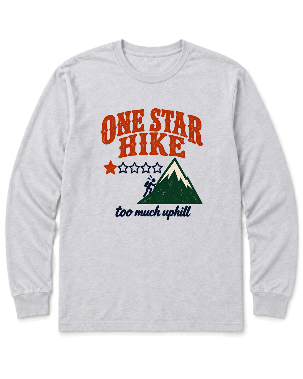 One Star Hike Long Sleeve Shirt - Ash