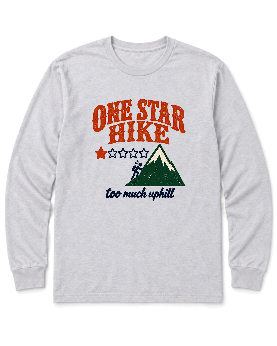 One Star Hike Long Sleeve Shirt - Ash