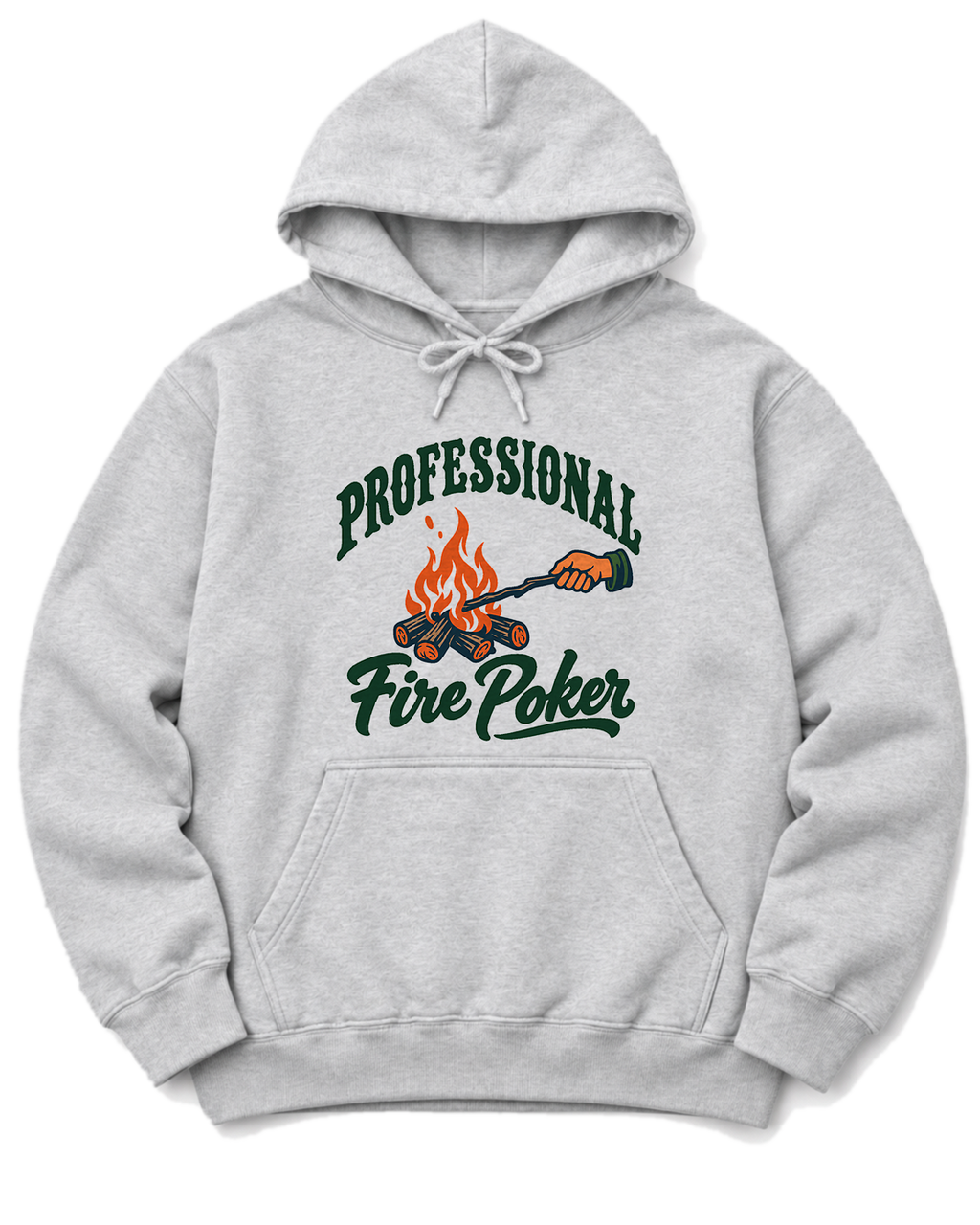 Professional Fire Poker Hoodie - Ash