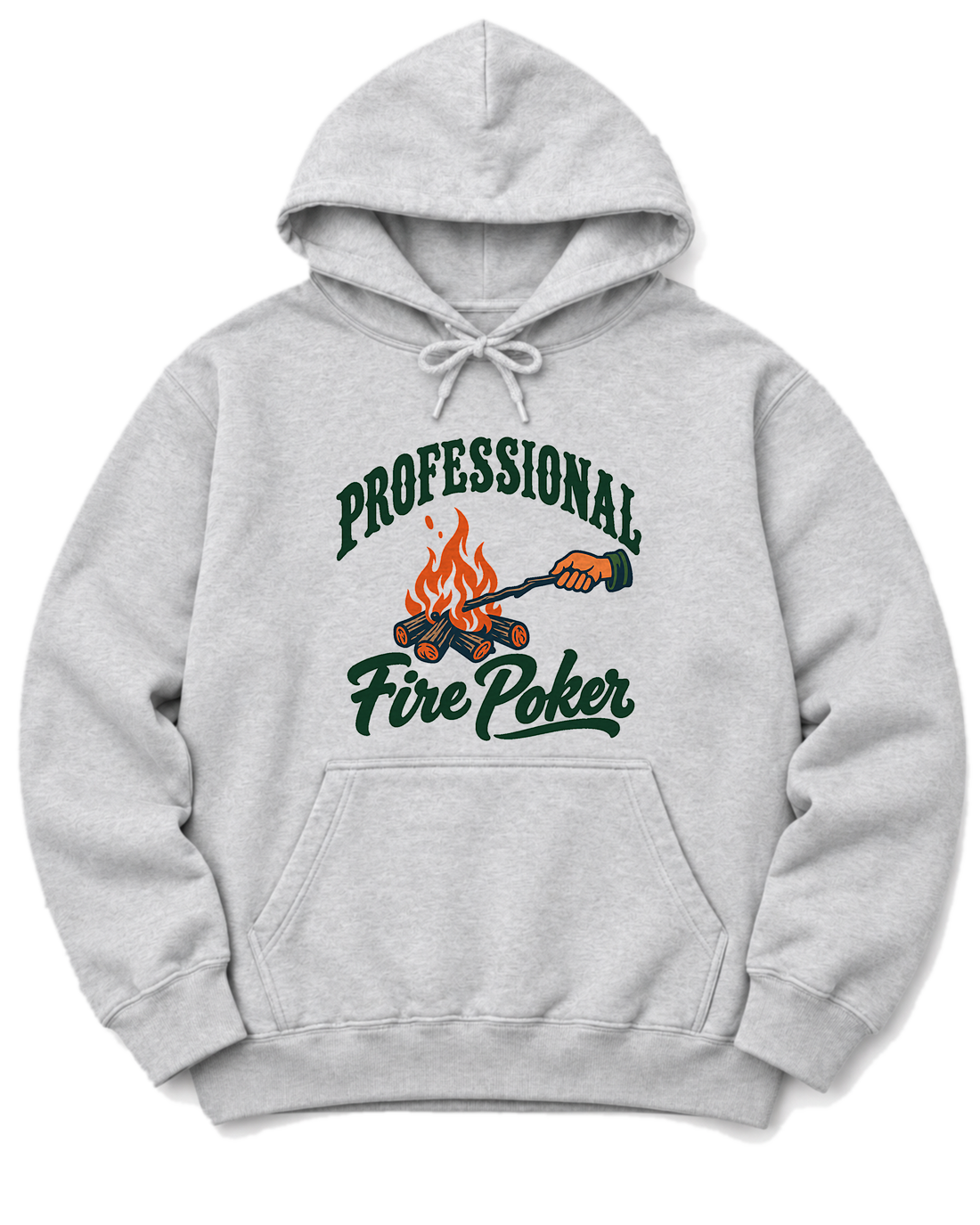 Professional Fire Poker Hoodie - Ash