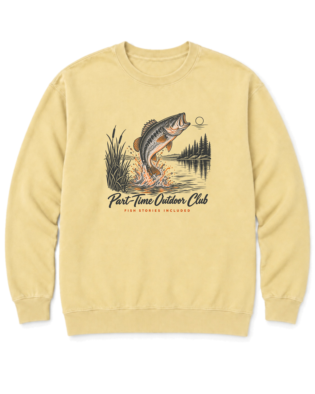 Fish Stories Included Sweatshirt - Butter
