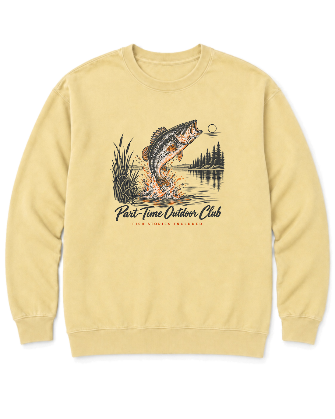 Fish Stories Included Sweatshirt - Butter