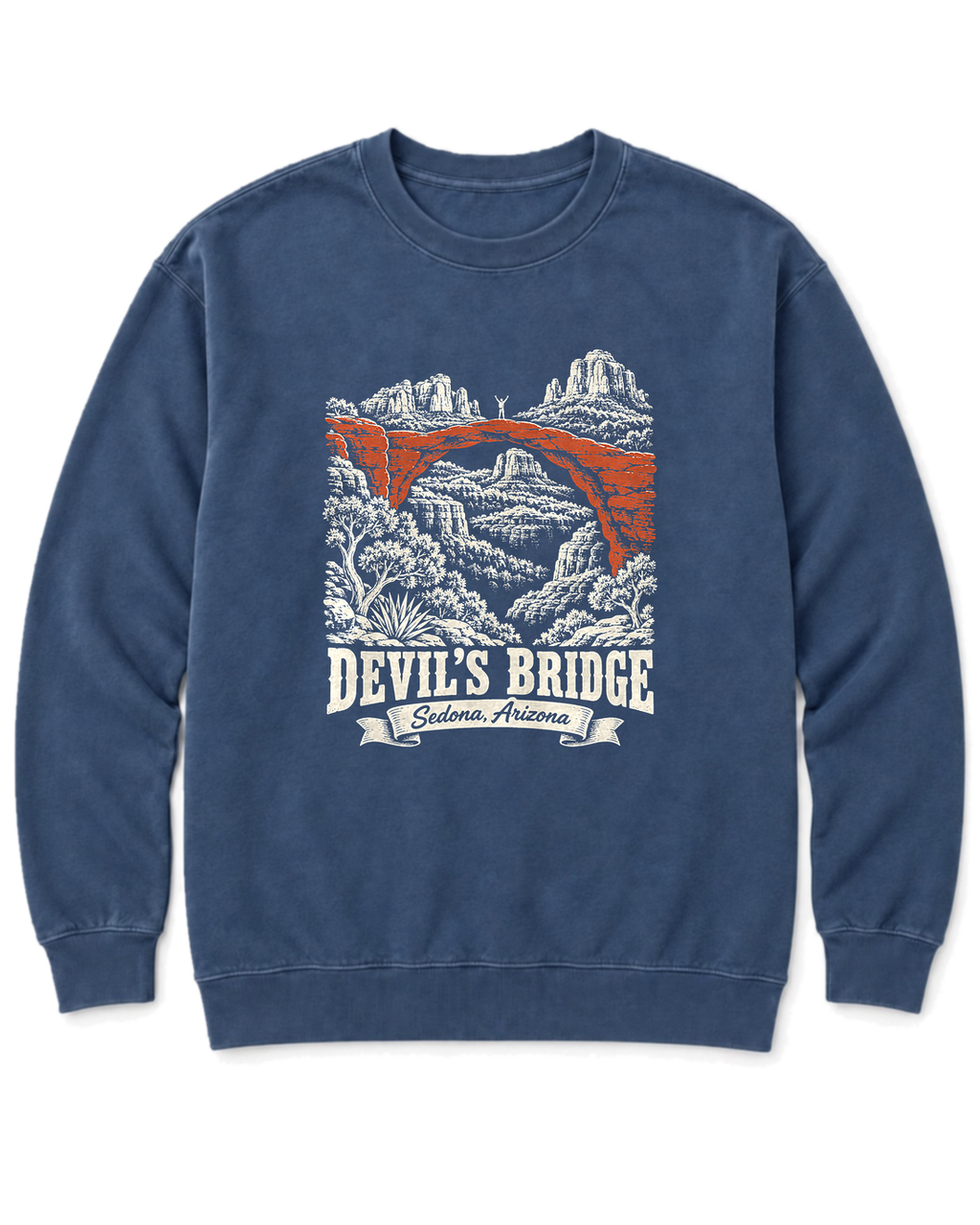 Devil's Bridge Sweatshirt - Denim
