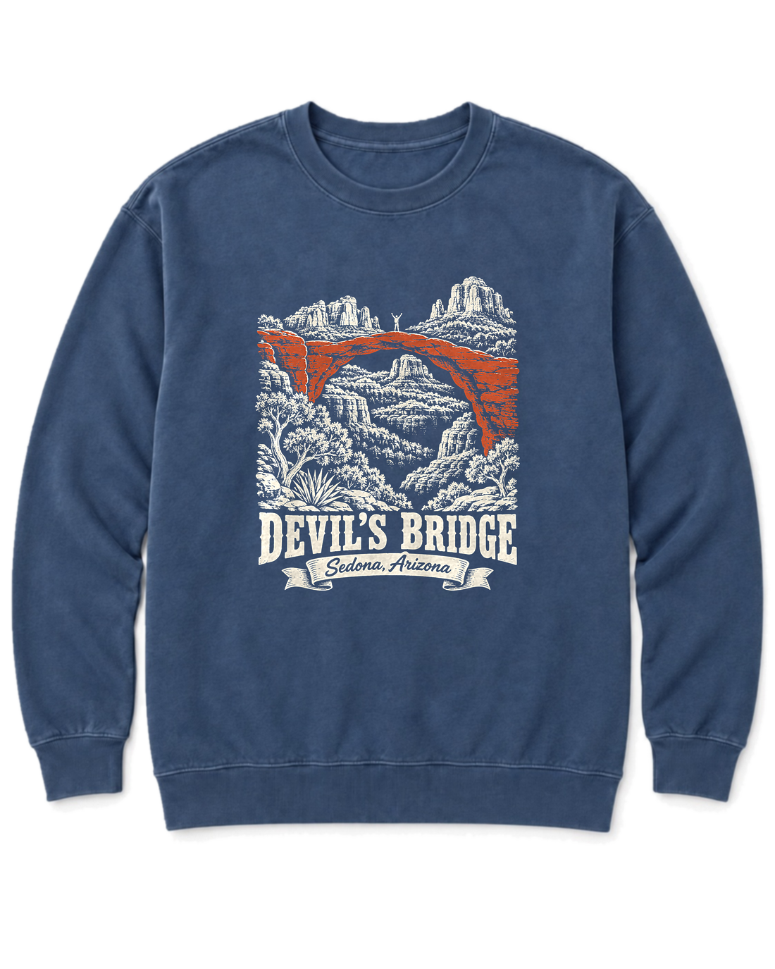 Devil's Bridge Sweatshirt - Denim
