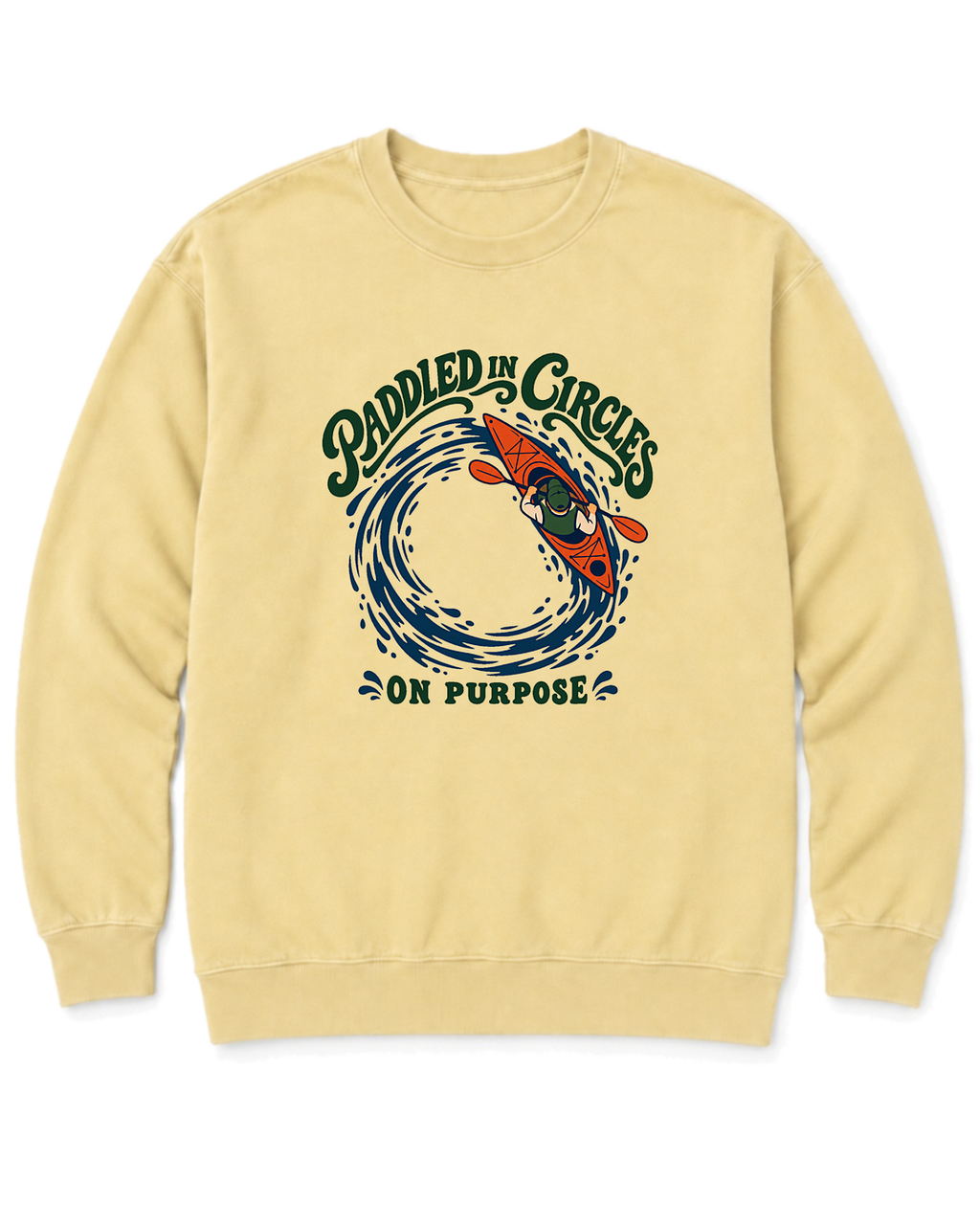 Paddled in Circles Sweatshirt - Butter