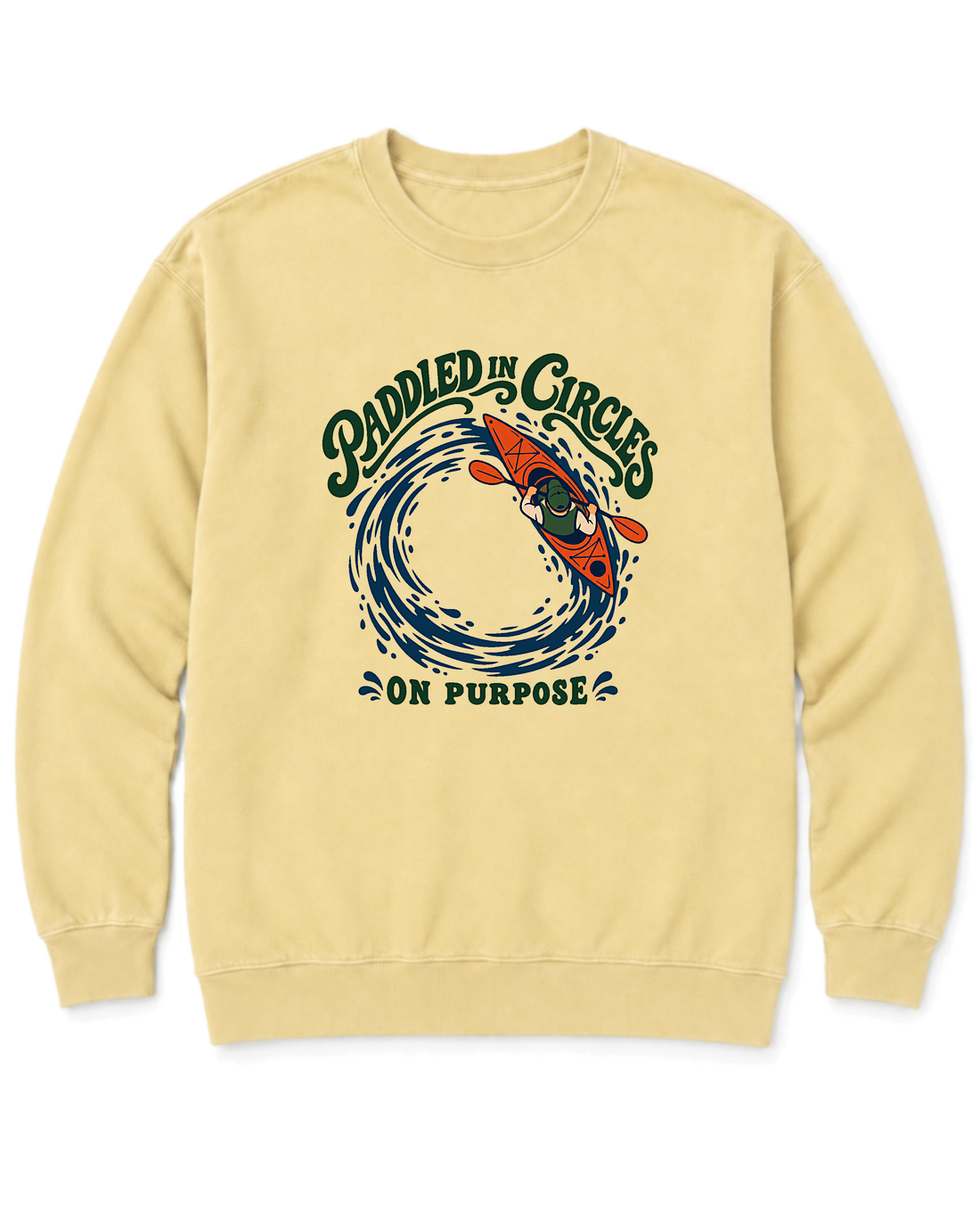 Paddled in Circles Sweatshirt - Butter