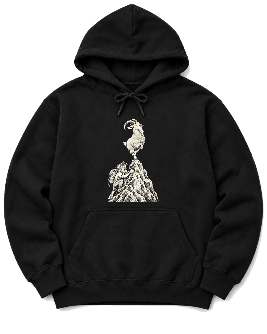 Show-Off Mountain Goat Hoodie - Black