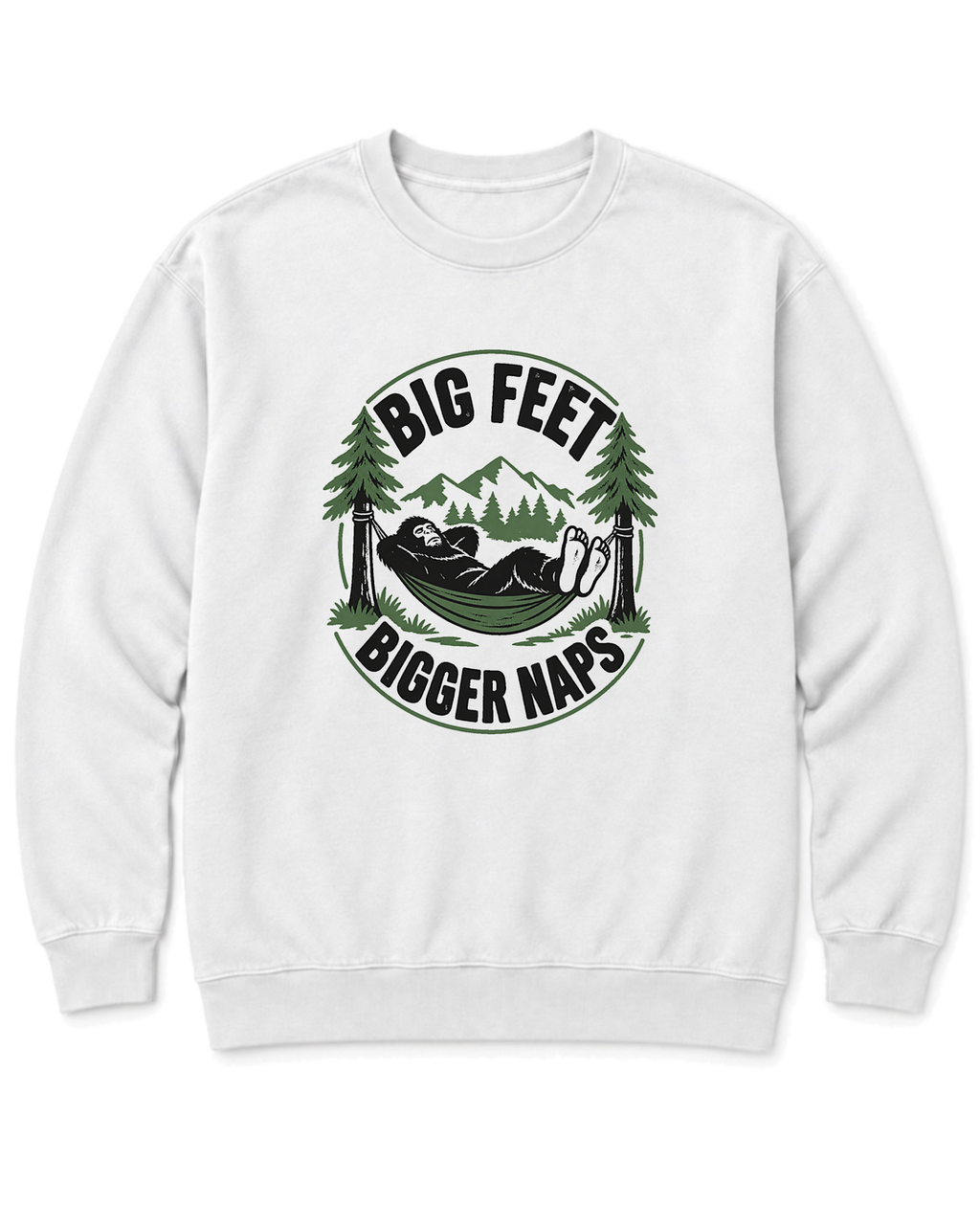 Big Feet, Bigger Naps Sweatshirt - White