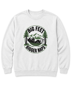 Big Feet, Bigger Naps Sweatshirt - White