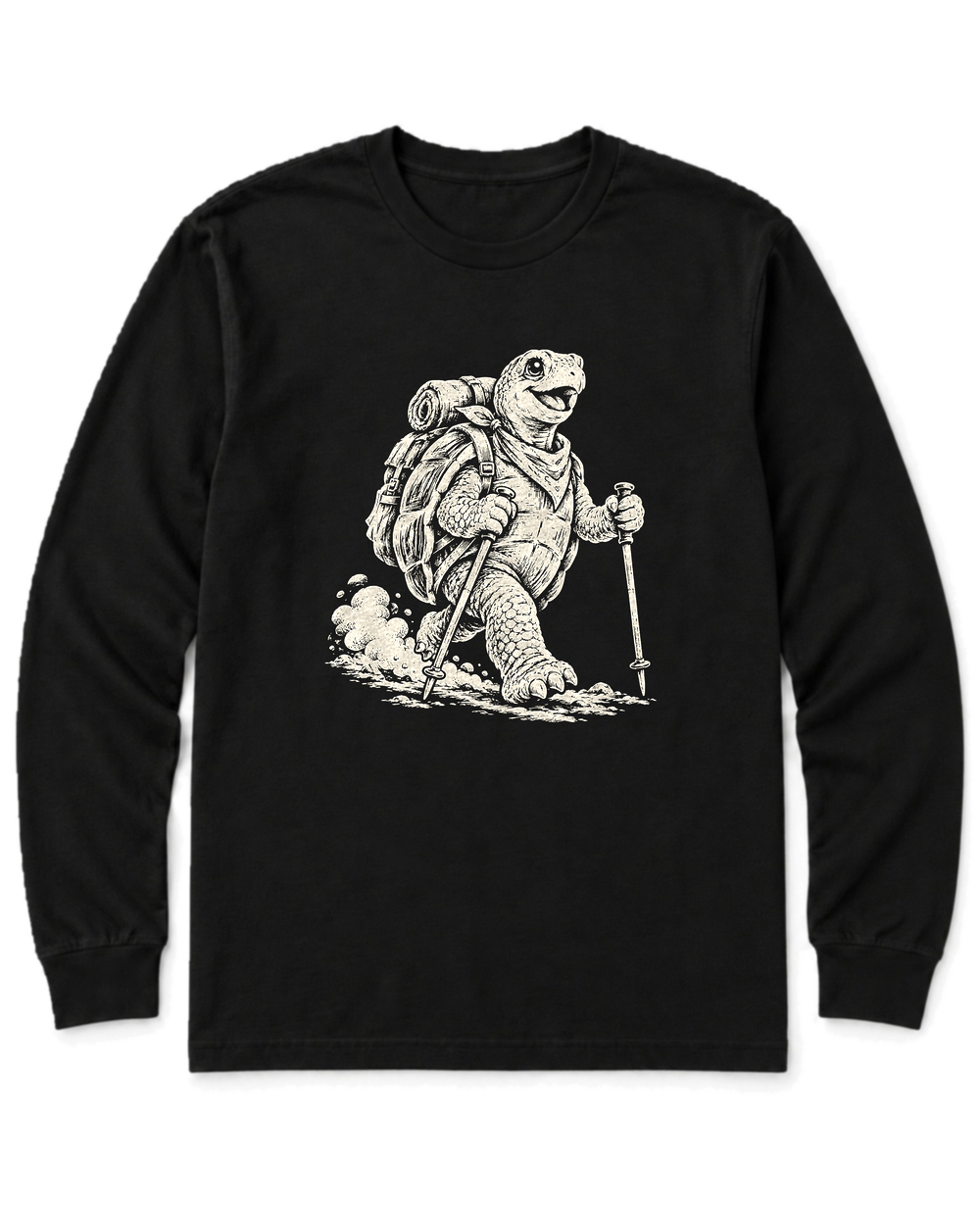 Turtle Trekker Long Sleeve Shirt - Black