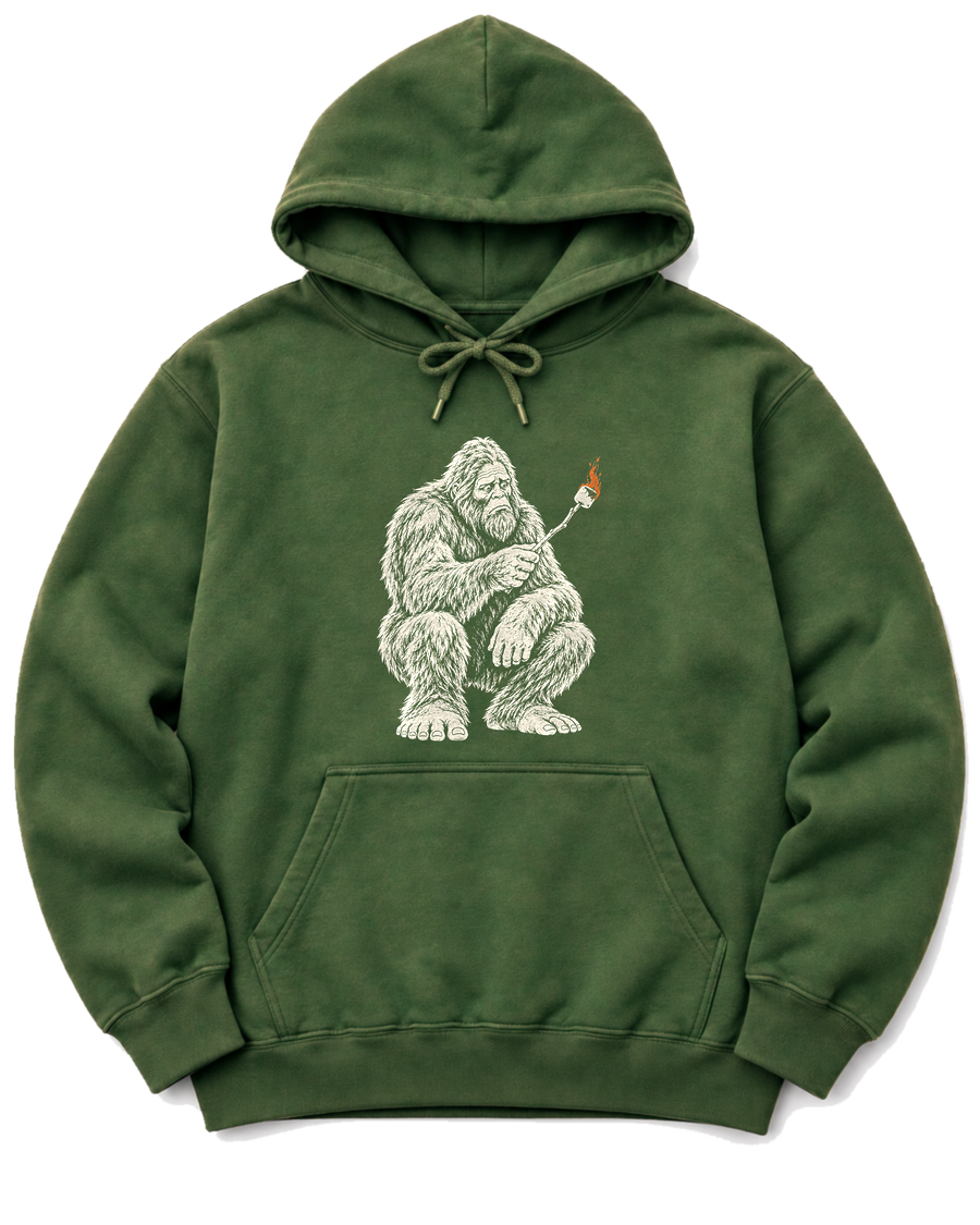 Bigfoot S'mores Hoodie - Military Green