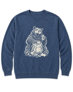 Snack Thief Bear Sweatshirt - Denim