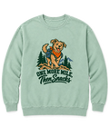 One More Mile, Then Snacks Sweatshirt - Chalky Mint