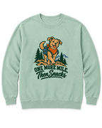 One More Mile, Then Snacks Sweatshirt - Chalky Mint