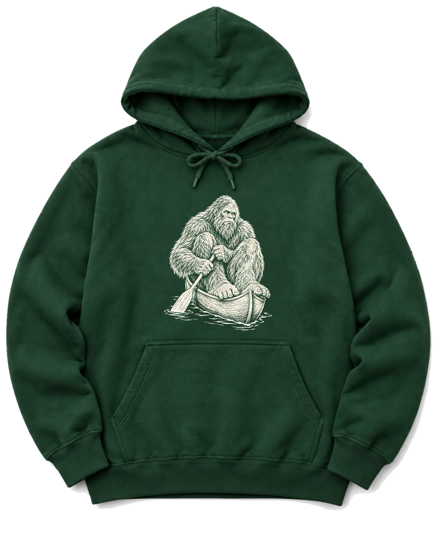 Bigfoot Canoe Hoodie - Forest Green