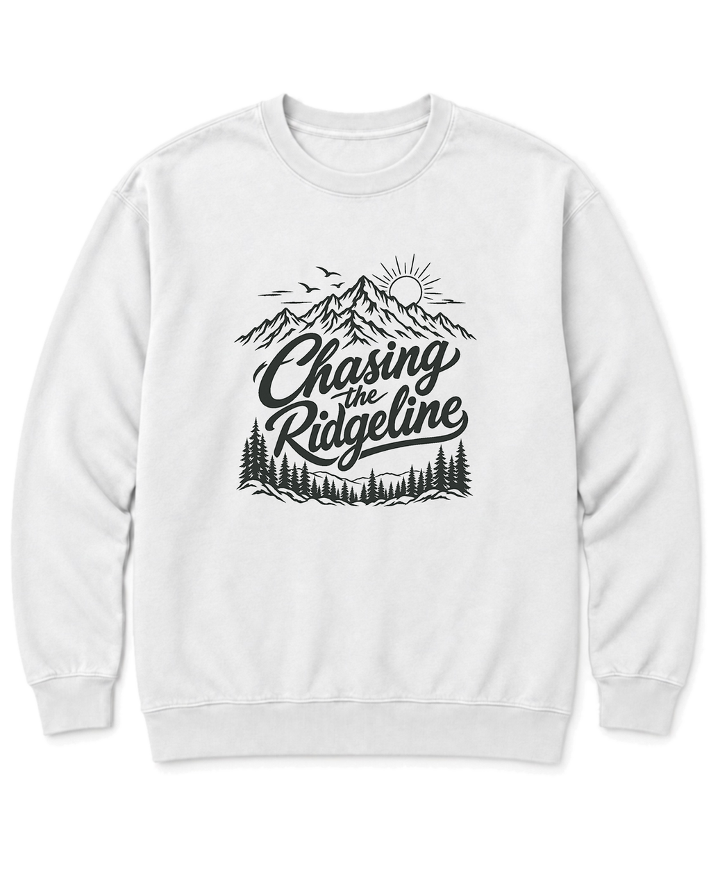 Chasing the Ridgeline Sweatshirt - White