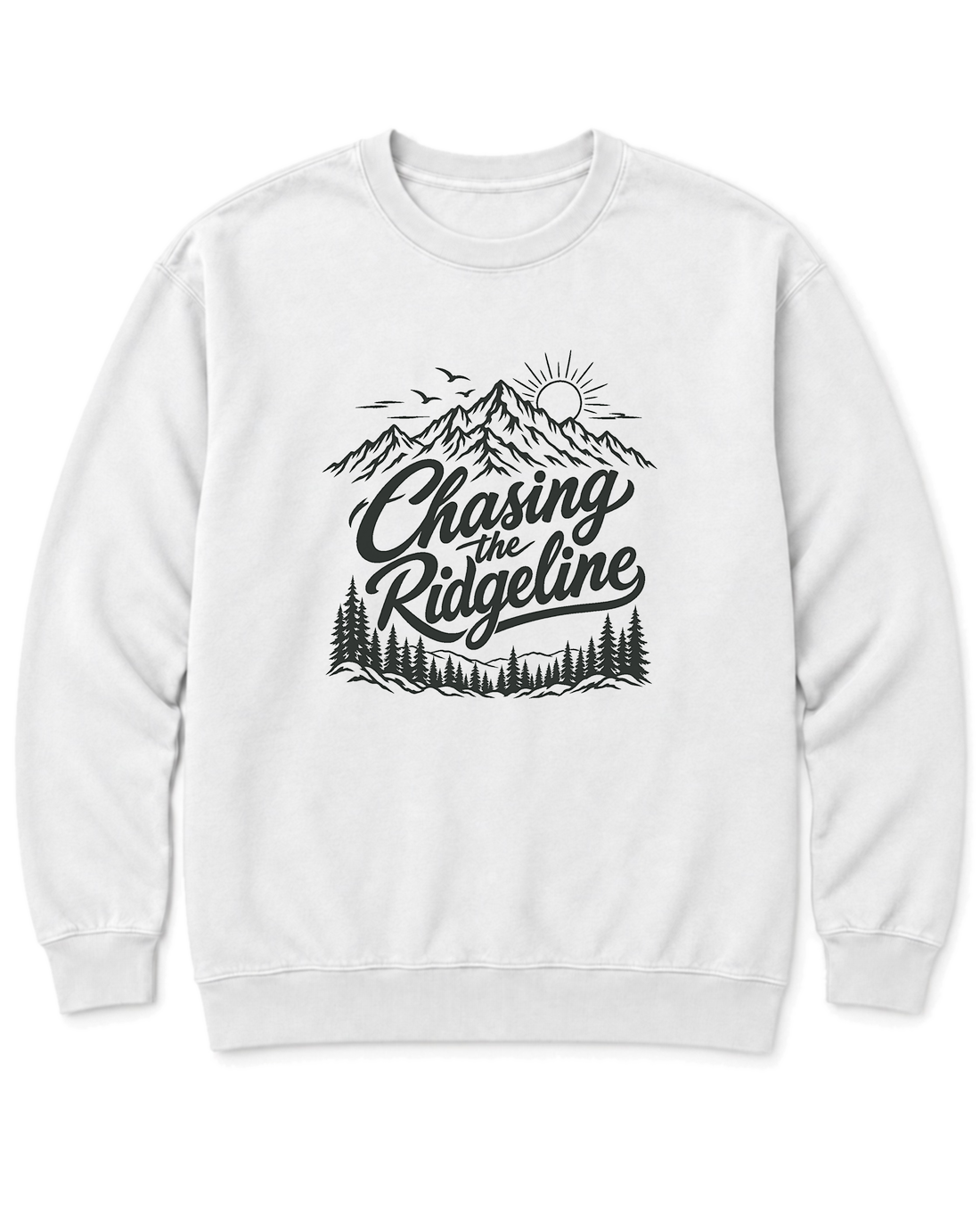 Chasing the Ridgeline Sweatshirt - White