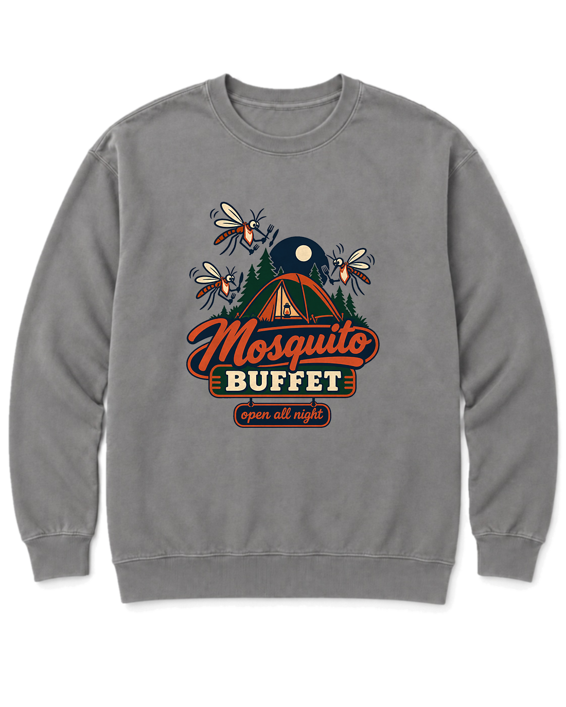 Mosquito Buffet Sweatshirt - Grey