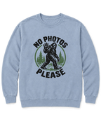 No Photos Please Sweatshirt - Chambray