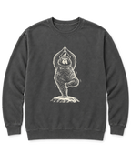 Tree Pose Bear Sweatshirt - Pepper