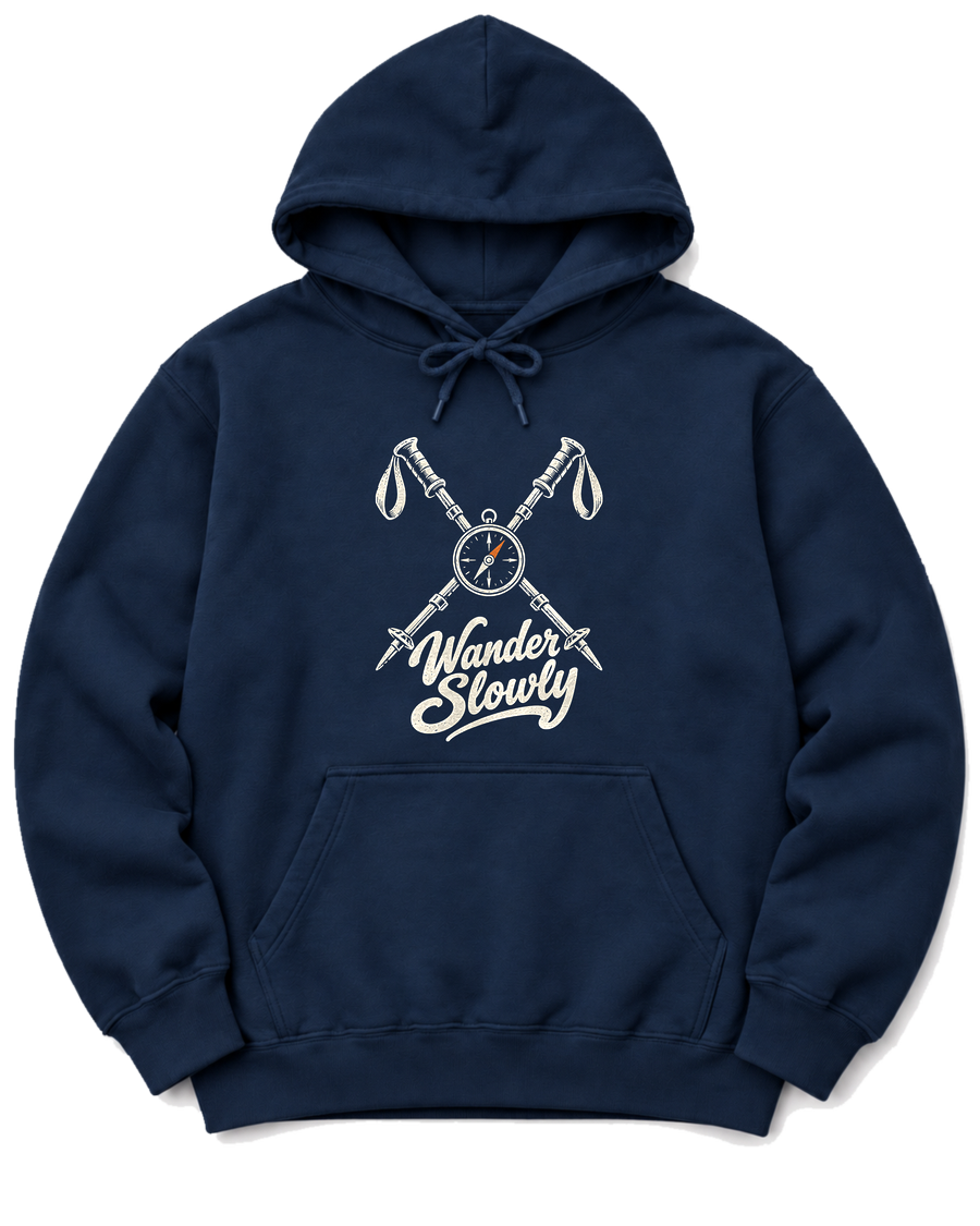 Wander Slowly Hoodie - Navy