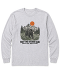 Outdoor Club Bear Long Sleeve Shirt - Ash