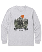 Outdoor Club Bear Long Sleeve Shirt - Ash