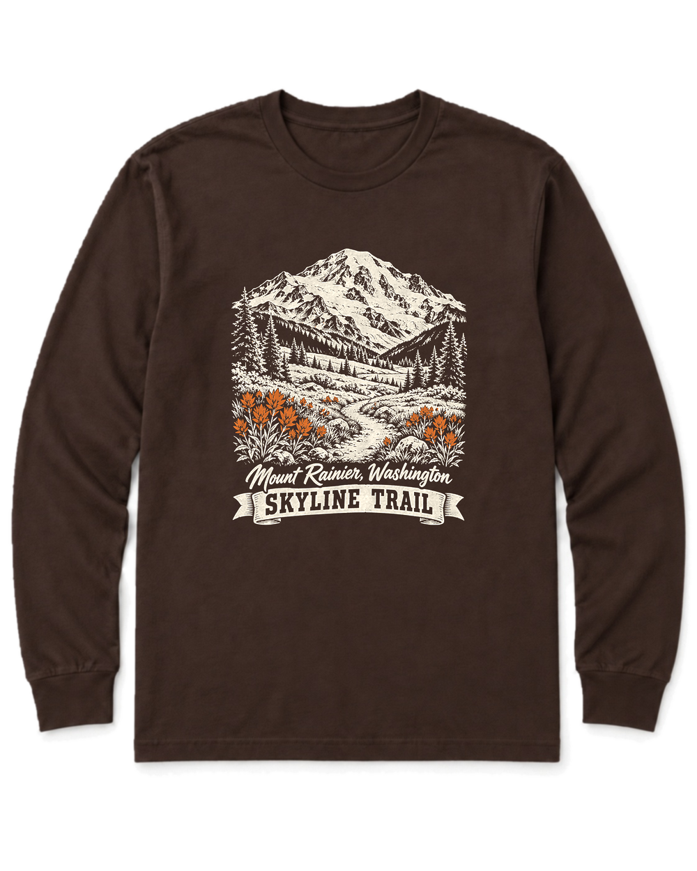 Skyline Trail Long Sleeve Shirt - Dark Chocolate