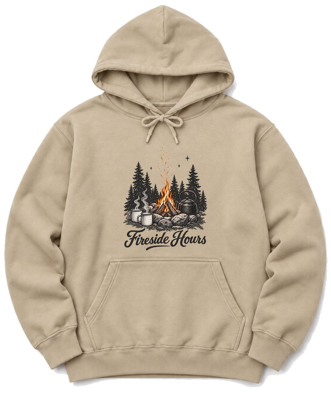 Fireside Hours Hoodie - Sand