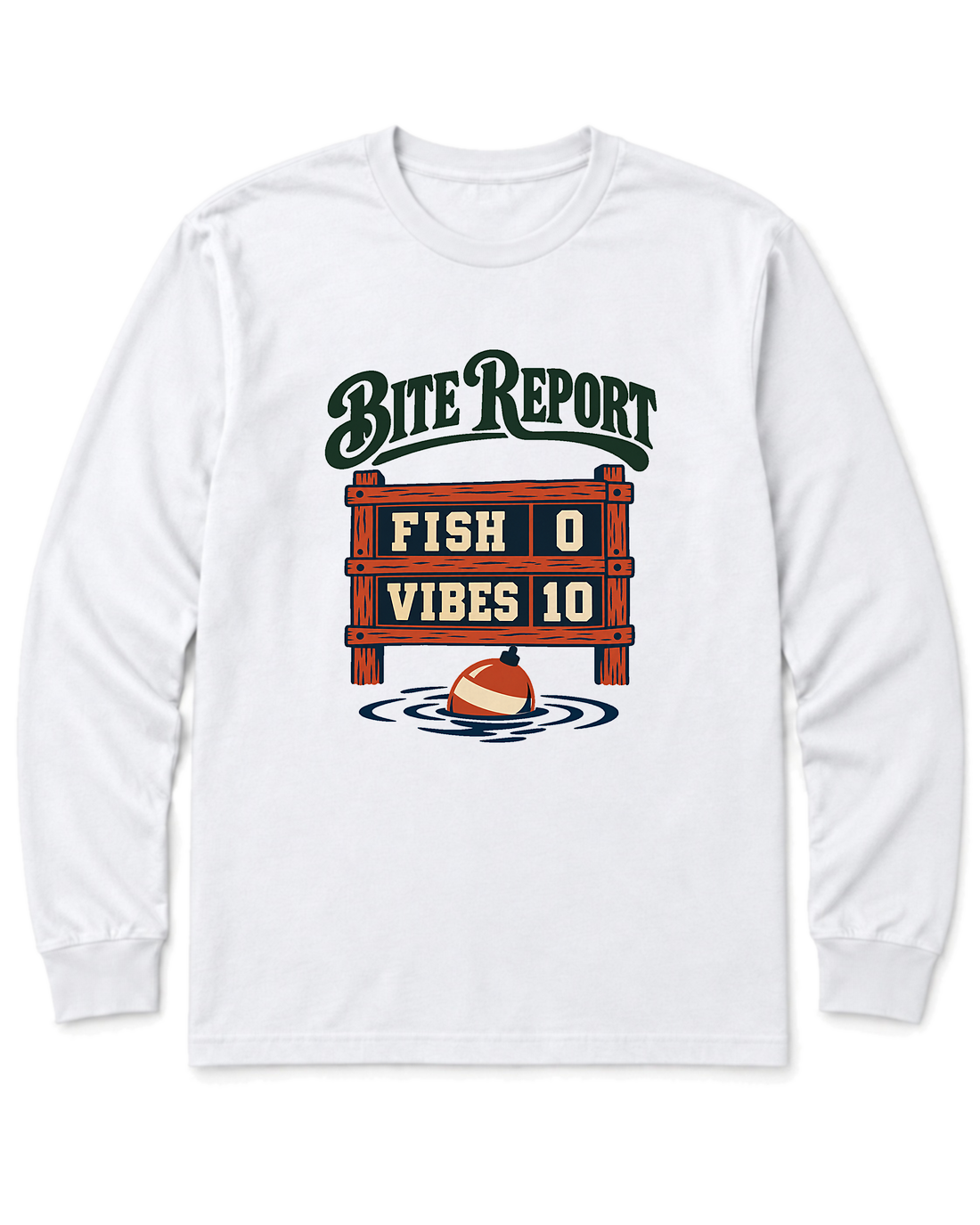 Bite Report Long Sleeve Shirt - White