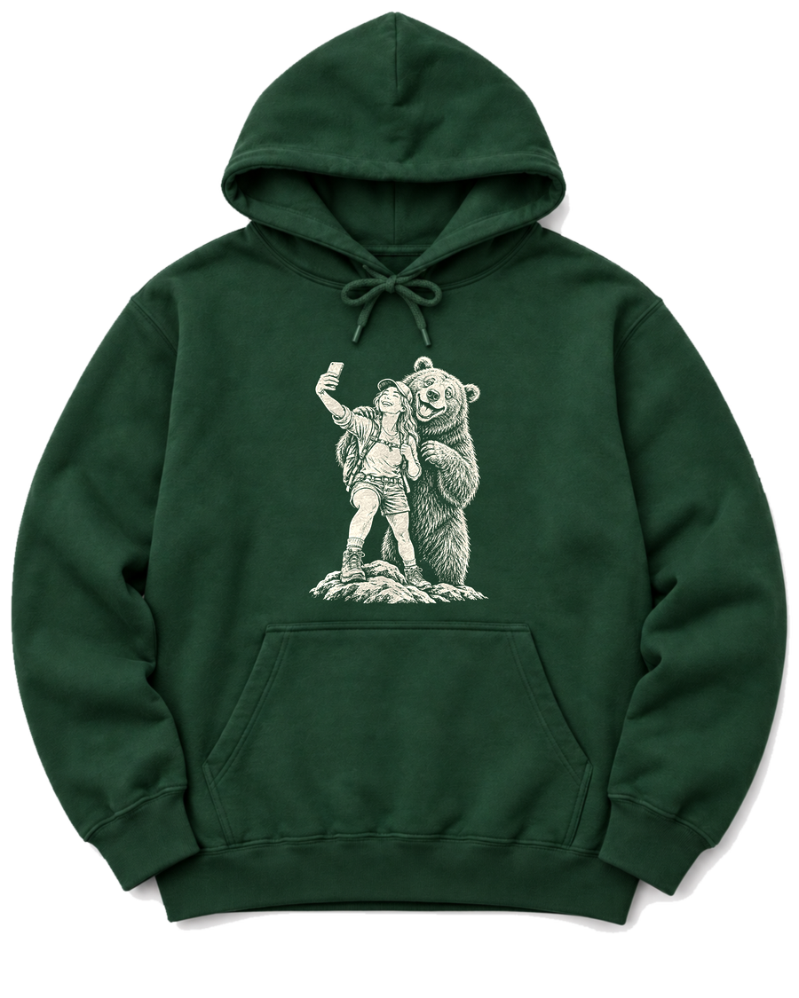Summit Photobomb Hoodie - Forest Green
