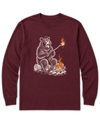Marshmallow Meltdown Long Sleeve Shirt - Maroon