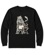 Grill Master Grizzly Long Sleeve Shirt - Black