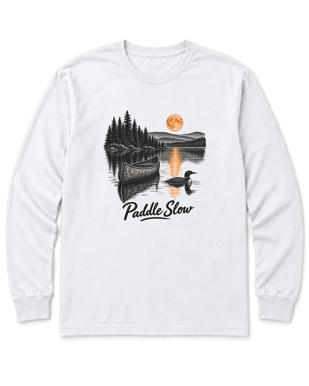 Paddle Slow Long Sleeve Shirt - White