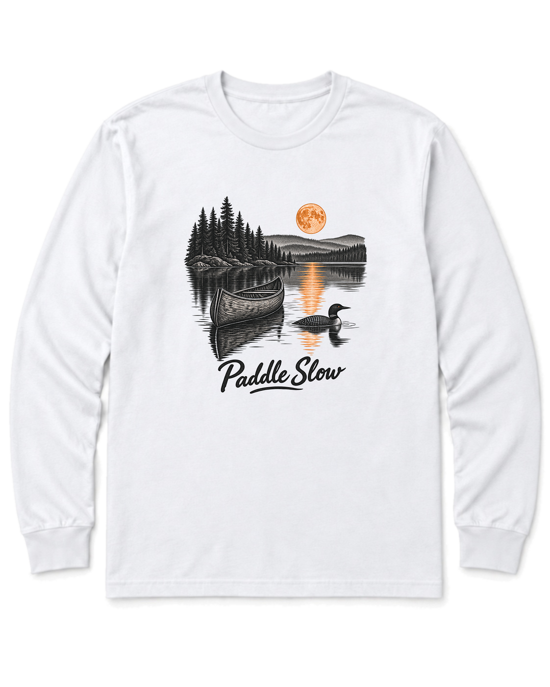 Paddle Slow Long Sleeve Shirt - White