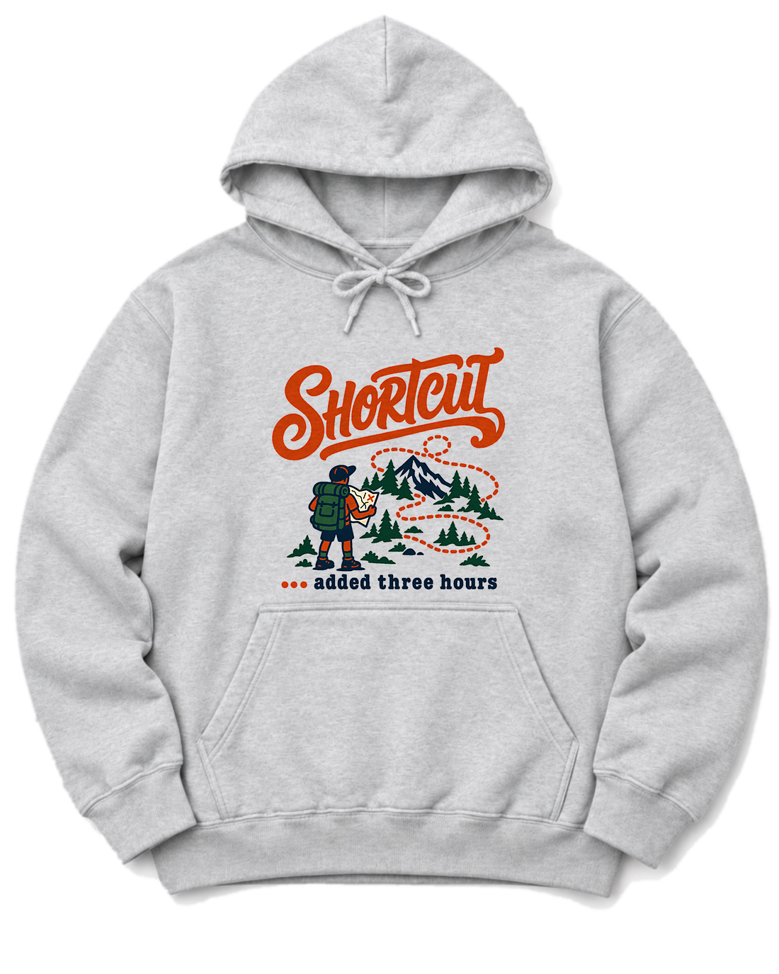 Shortcut Added Three Hours Hoodie - Ash