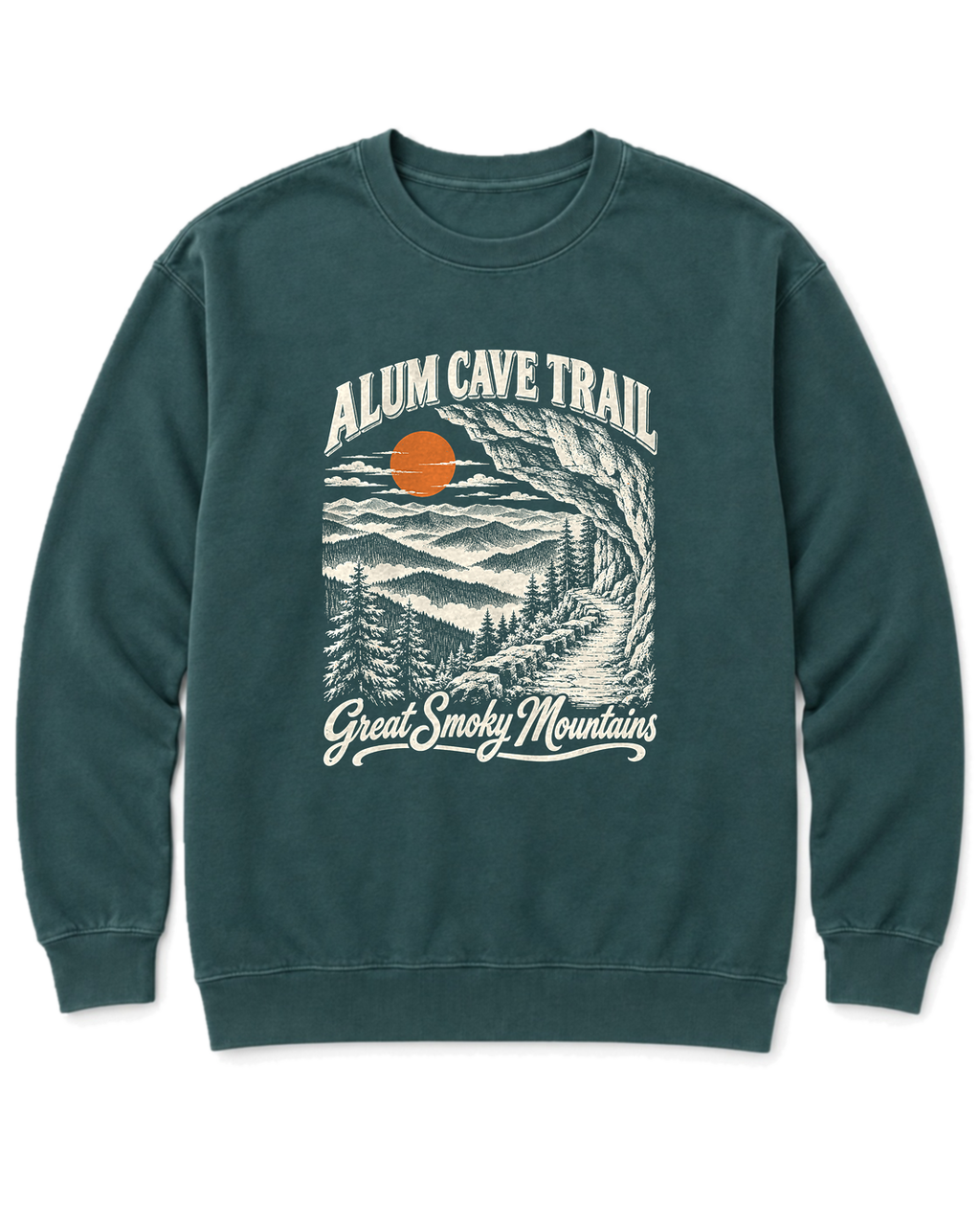 Alum Cave Trail Sweatshirt - Blue Spruce