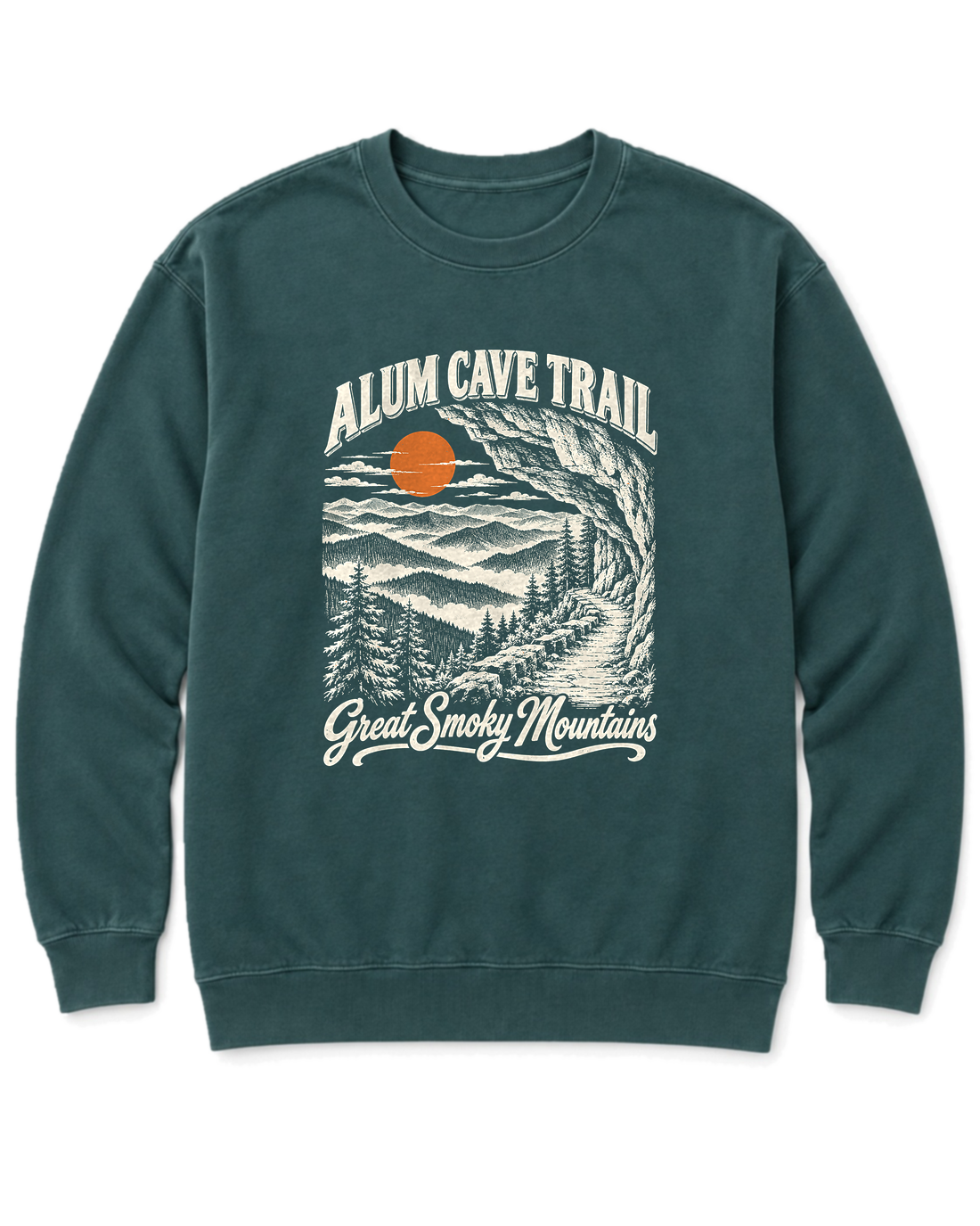 Alum Cave Trail Sweatshirt - Blue Spruce